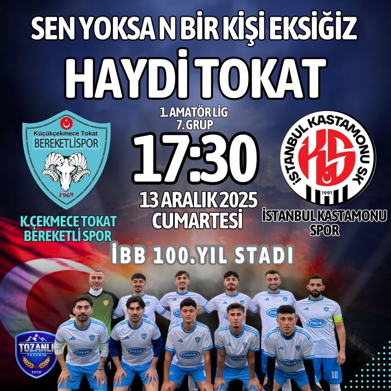 Küçükçekmece Tokat Bereketlispor, Kritik Kastamonu Maçına Hazırlanıyor