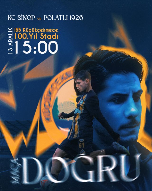 Küçükçekmece TV – Spor Haber Küçükçekmece Sinopspor, 13. Haftada Polatlı 1926 SK’yı Ağırlıyor