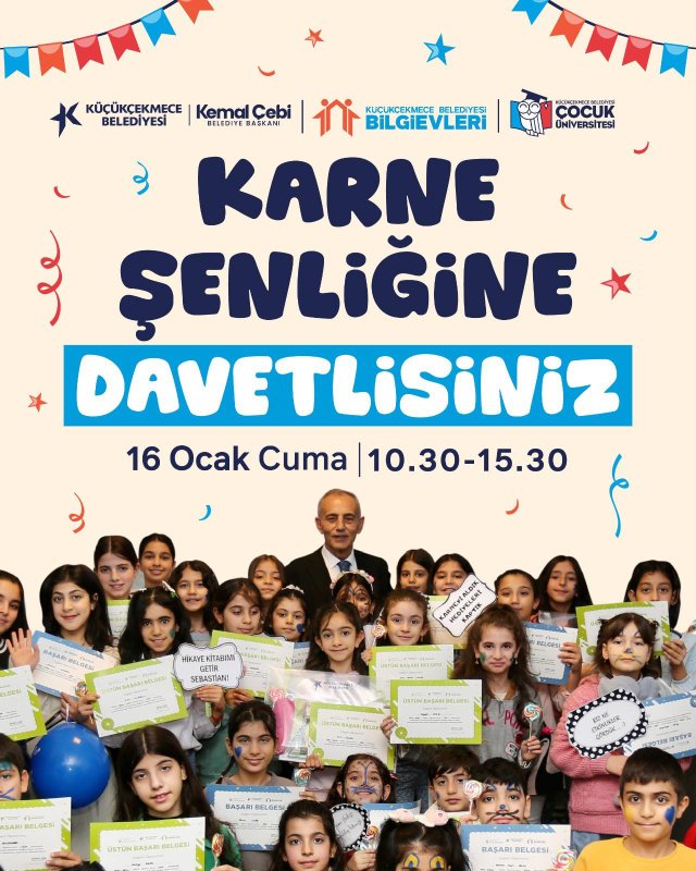 Küçükçekmece’de Bilgievleri ve Çocuk Üniversitesi’nde “Karne Şenliği” Coşkusu