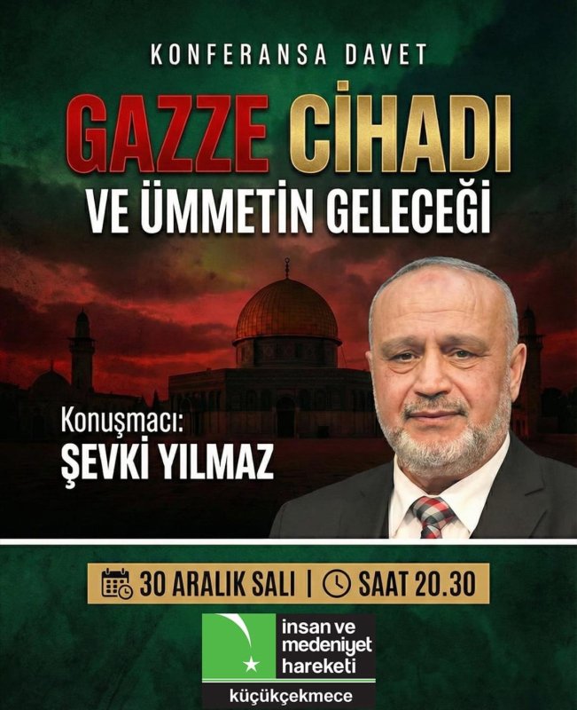 Küçükçekmece’de Anlamlı Konferans: “Gazze Cihadı ve Ümmetin Geleceği”