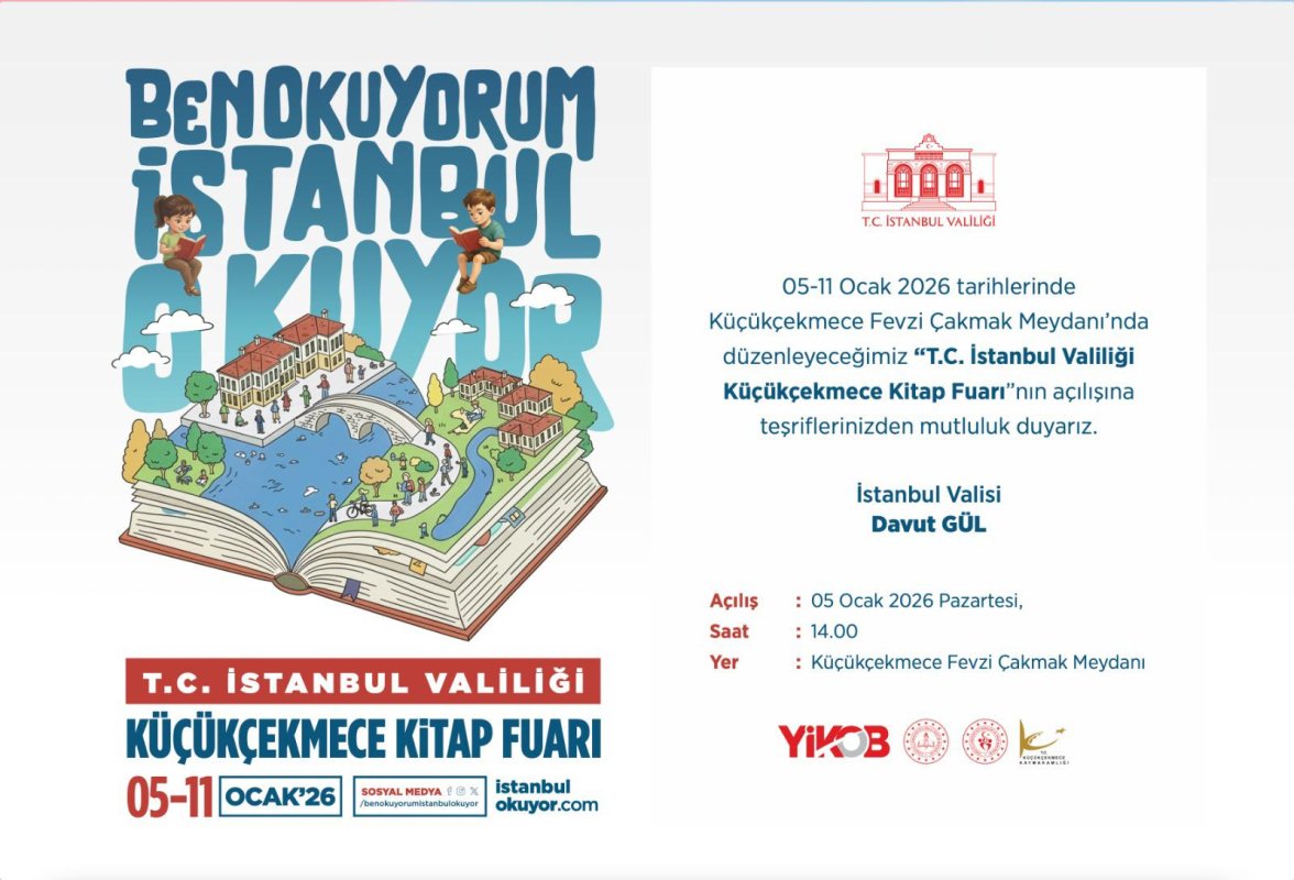 Küçükçekmece Kitapla Buluşuyor: “Ben Okuyorum İstanbul Okuyor” Kitap Fuarı Kapılarını Açıyor
