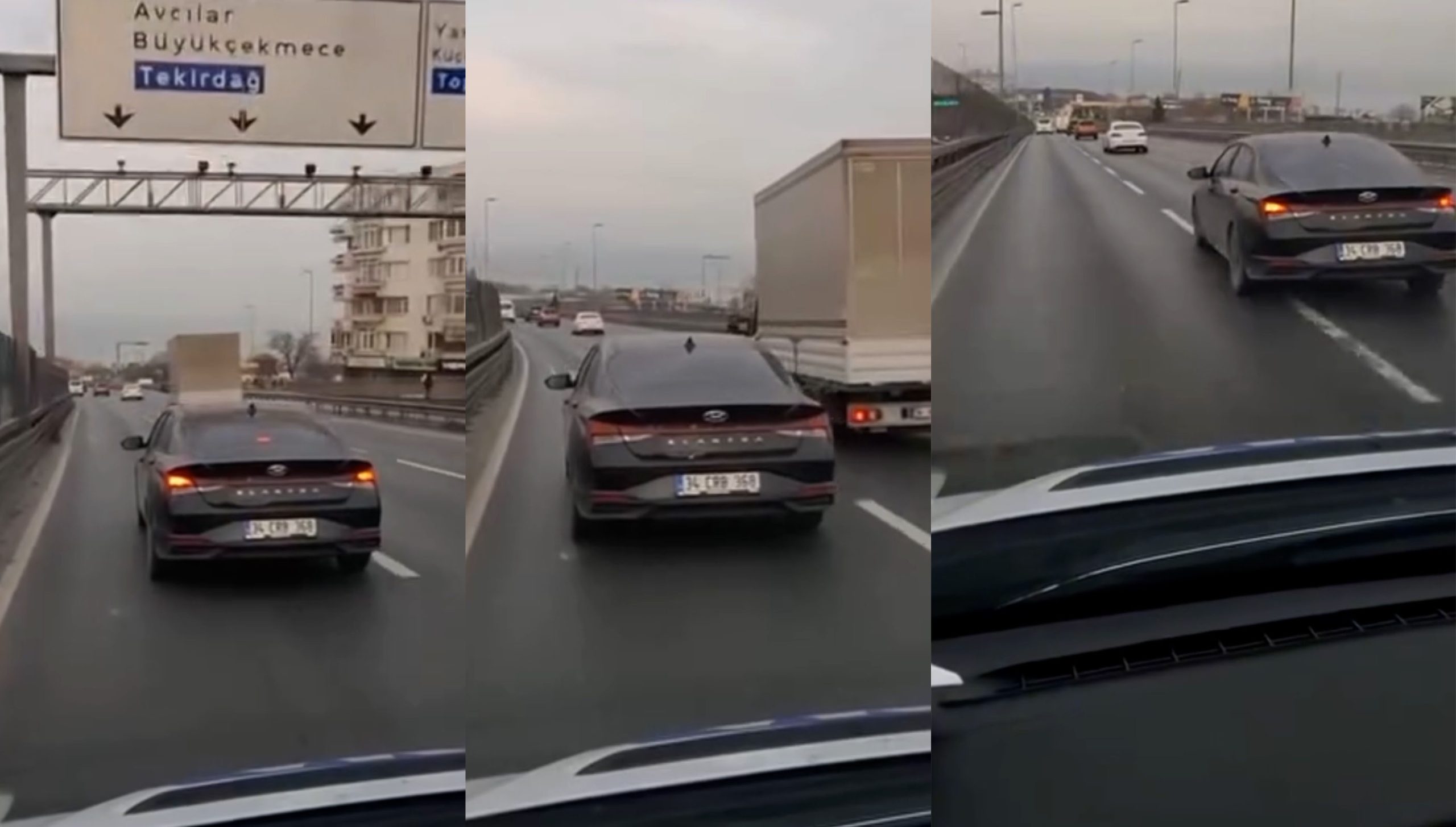 Küçükçekmece'de Skandal Olay: Ambulansa Yol Vermek Yerine Fren Yaptı!