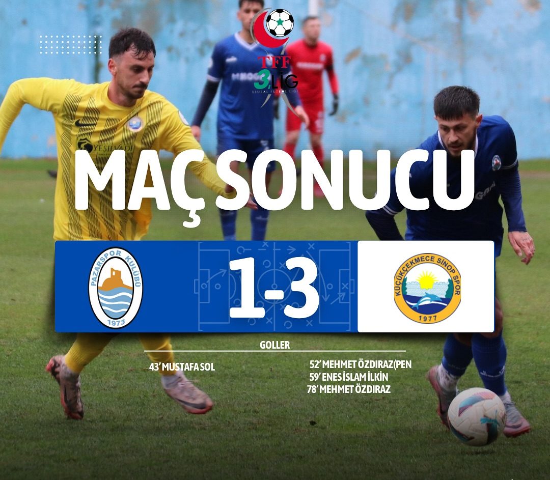 Küçükçekmece Sinopspor Deplasmanda Galip!