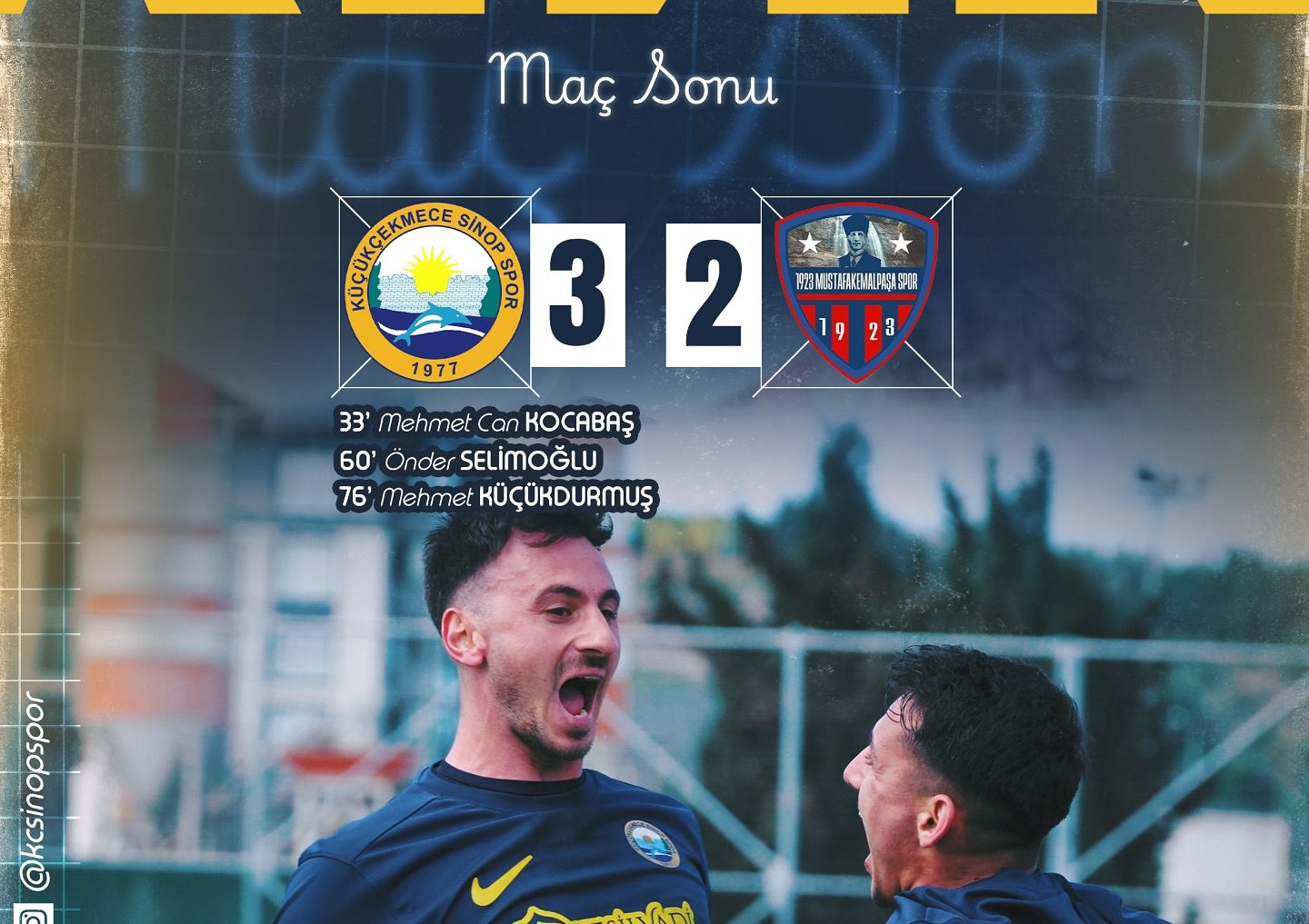 Küçükçekmece Sinopspor Lguiderliğini Sürdürüyor!