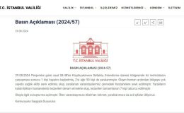 İstanbul Valiliği : 1 kişi hayatını kaybetmiş, 2’si ağır 50 kişi de yaralanmıştır.