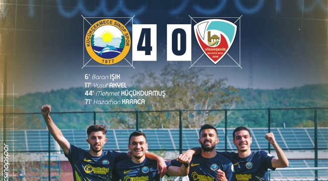 Küçükçekmece Sinopspor’dan Farklı Galibiyet: 4-0!