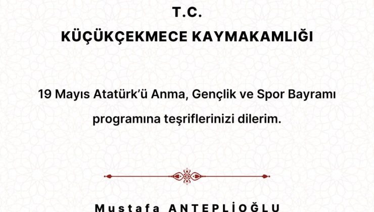 Küçükçekmece’de 19 Mayıs Coşkusu!